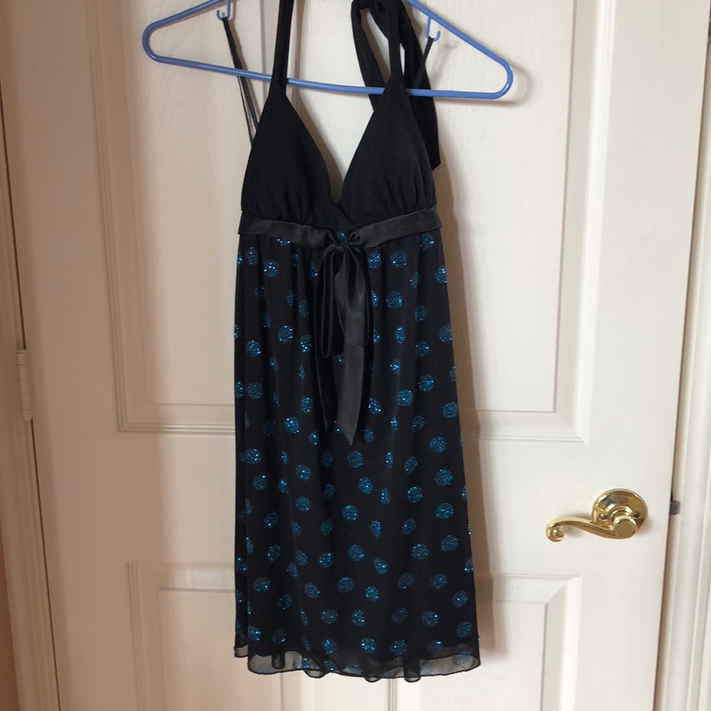 Black halter dress